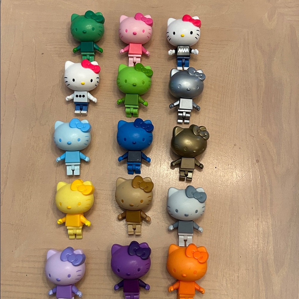 Hello Kitty Sanrio kitty brick Mac Donald’s HK collection 15 pcs all colors